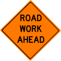 Road work ahead.