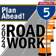 plan ahead I-5 road work icon