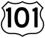 U.S. 101 highway sign