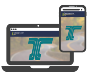 phone and laptop with ODOT logo icon