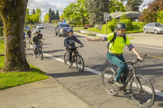 Safe Routes to School holds bicycle safety trainings in communities around Oregon. 