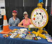 Safety wheel at Jefferson County Fair booth