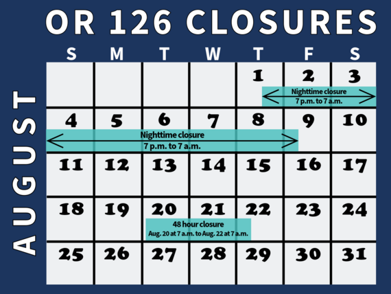 Calendar of closures