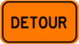 detour sign