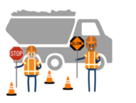 construction work zone icon