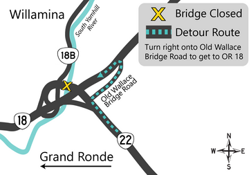 Detour map