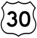 highway 30 sign icon
