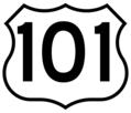U.S. 101 highway sign