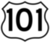 U.S. 101 highway sign