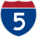 I-5 sign icon