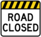 road closed sign