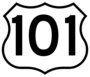 Highway 101 sign