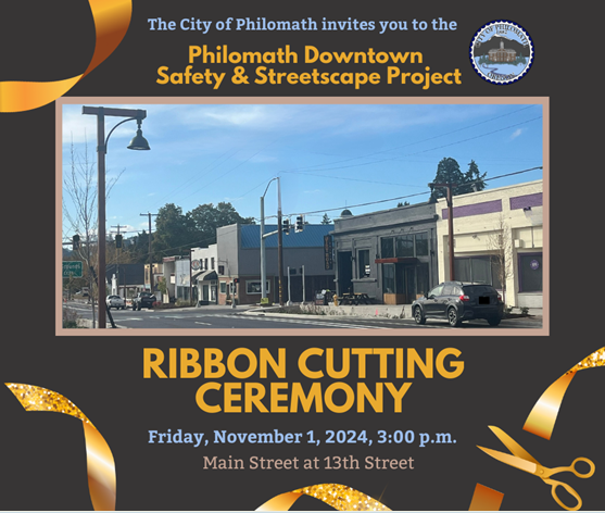 Image of Philomath Ribbon Cutting Ceremony invite