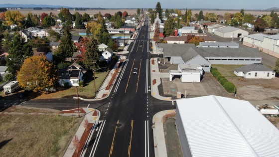 OR 99E: Downtown Halsey 