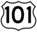 Highway 101 sign
