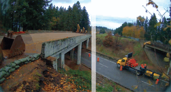 Before and After bridge removal animation