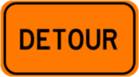 detour sign icon