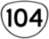 Icon of highway sign OR 104