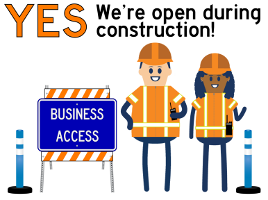 Yes we're open for business icon