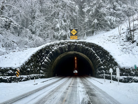 Dennis Edward Tunnel on U.S. 26 just west of Portland on Feb. 5, 2025