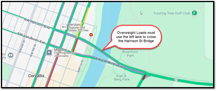 Harriosn St Bridge Weight Restriction 