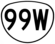 OR 99W Highway sign icon