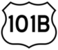 U.S. 101B highway sign icon
