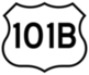 U.S. 101B highway sign icon