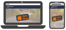 online open house phone and laptop icon