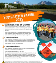 Youth litter patrol flyer
