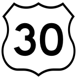U.S. 30 highway sign