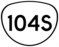 OR 104S highway sign