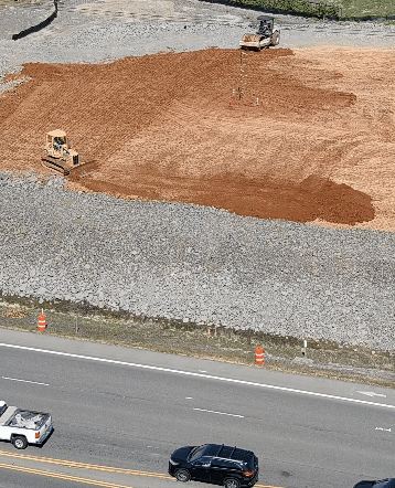 Gif showing crews doing earthwork in the Newberg-Dundee Bypass Phase 2A work zone