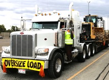Truck with Oversize Load