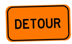 Detour sign gif