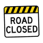 road closed sign gif