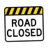 road closed sign gif