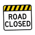 road closed sign gif