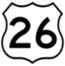 U.S. 26 highway sign