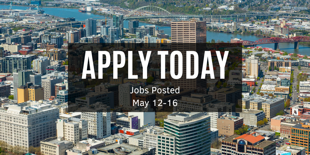 Aerial view of Portland, Oregon.