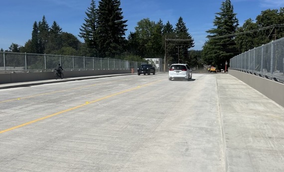 Hall Boulevard overpass fully open