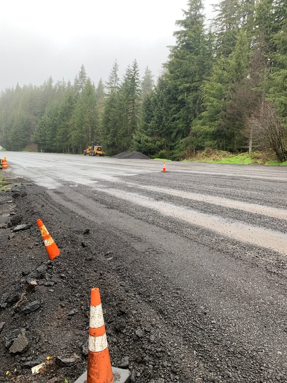 U.S. 26 at milepost 13 has been gravel since March, which is now being repaired. 