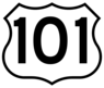 U.S. 101 highway sign
