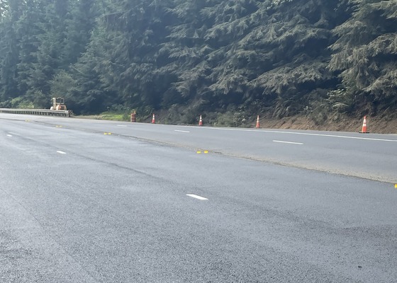 U.S. 26, milepost 13, the "bump" no more as all 4 lanes now have fresh pavement.