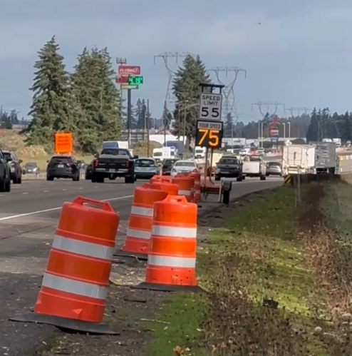 Speed radar in our Aurora-Donald project work zone. 
