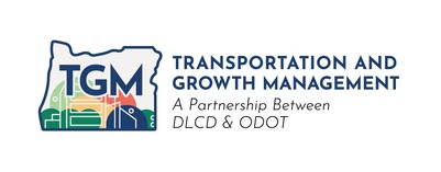 The logos of the two agencies, ODOT and DLCD, that partner on the TGM program