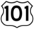 U.S. 101 highway sign icon
