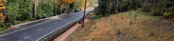 Photo showing the new Crystal Creek Bridge