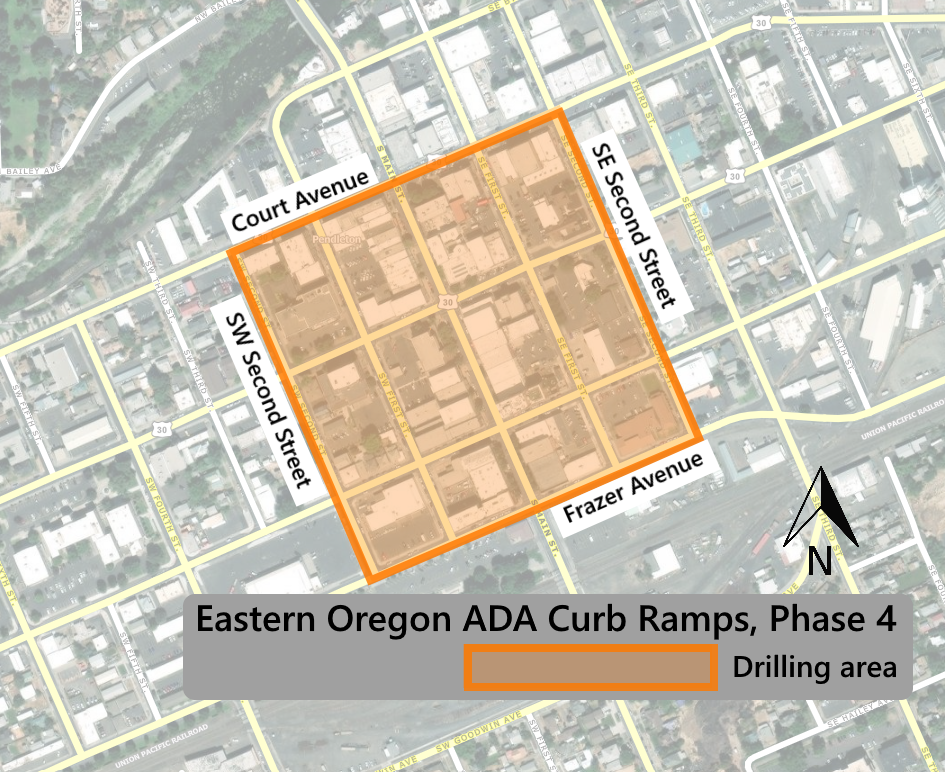 Pendleton drilling area, Nov. 17,18