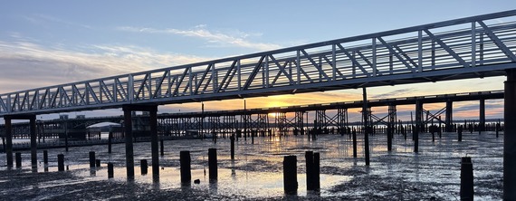 Picture of Old Youngs Bay Bridge at sunrise